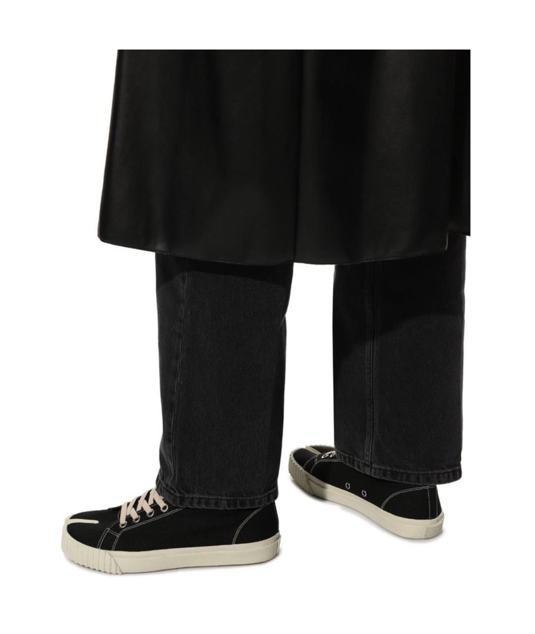 MAISON MARGIELA Черные текстильные кеды, фото 8