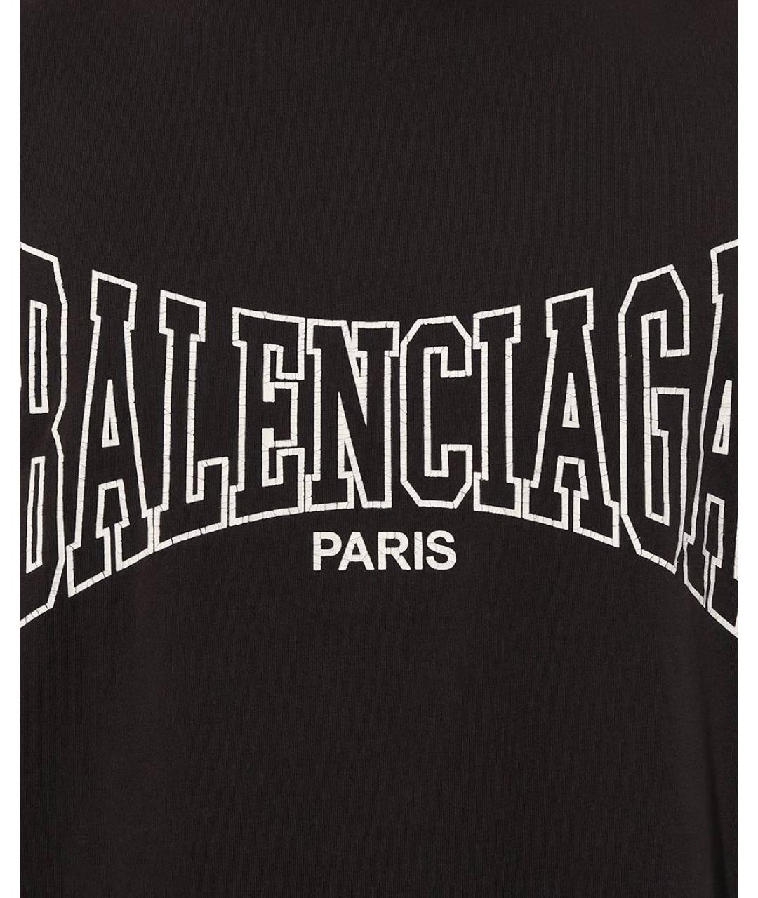 BALENCIAGA Антрацитовая хлопковая футболка, фото 8