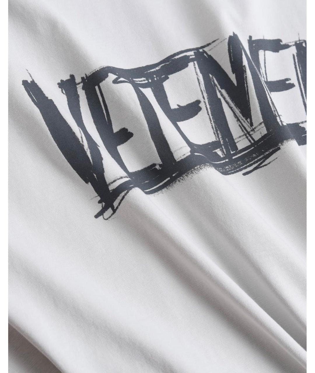 VETEMENTS Серая хлопковая футболка, фото 8