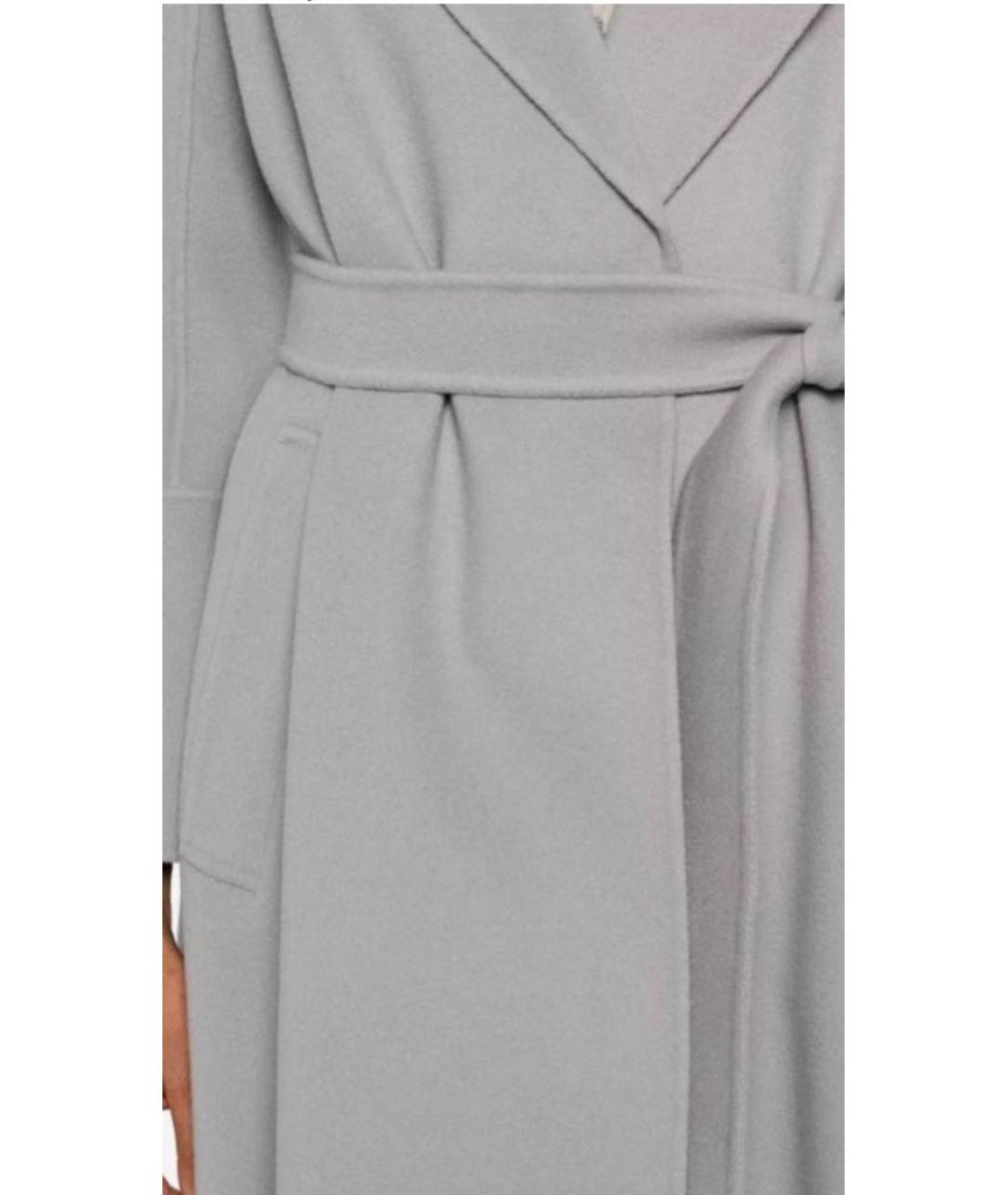 'S MAX MARA Серое шерстяное пальто, фото 3