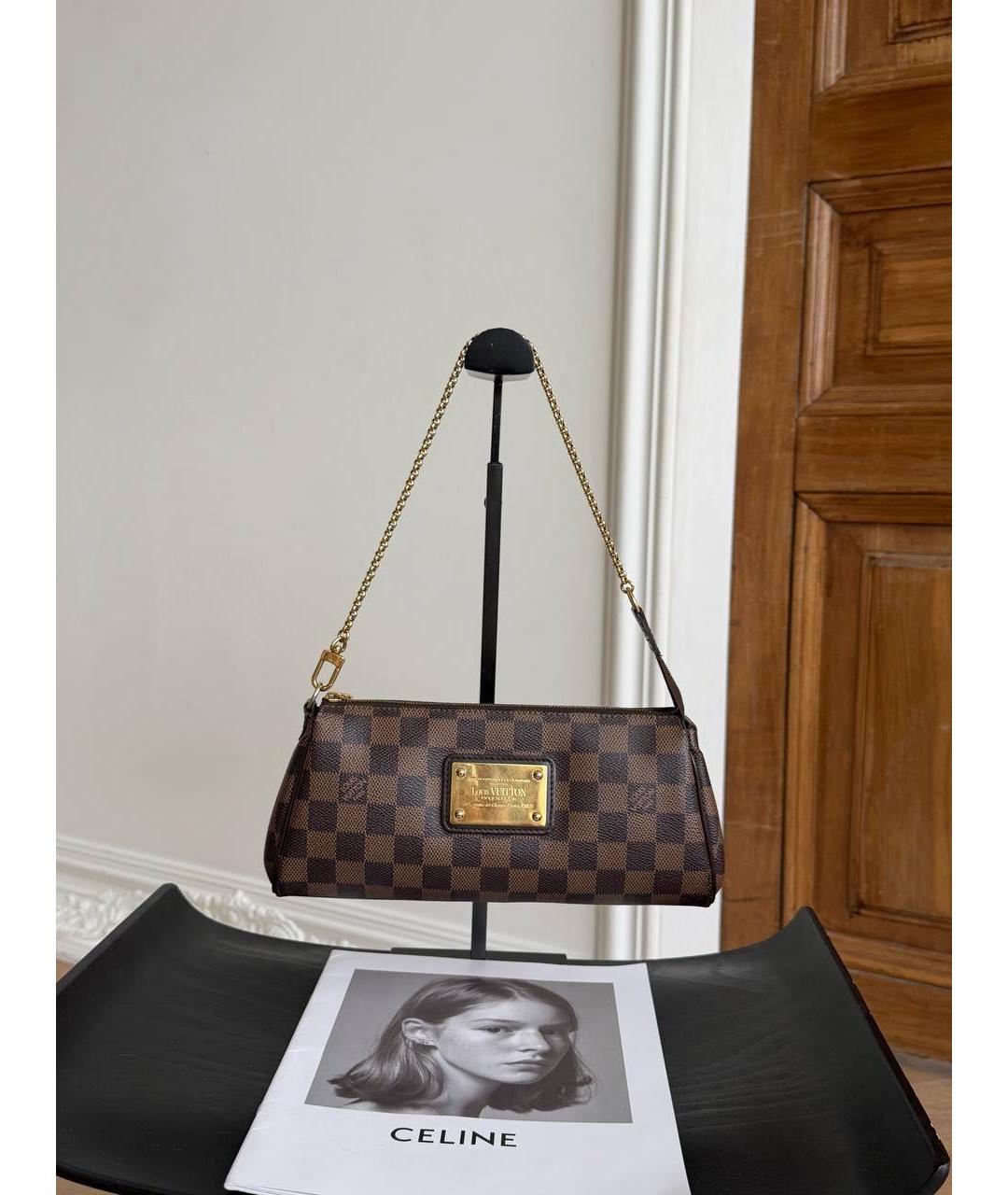 LOUIS VUITTON Коричневая сумка через плечо из канвы, фото 9