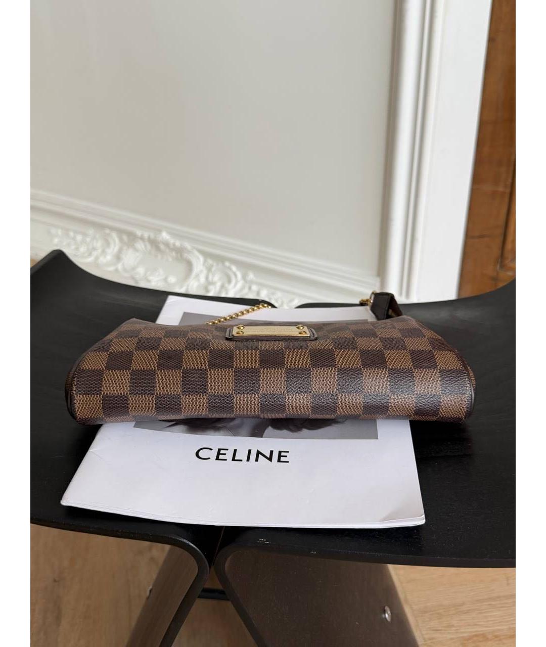 LOUIS VUITTON Коричневая сумка через плечо из канвы, фото 8