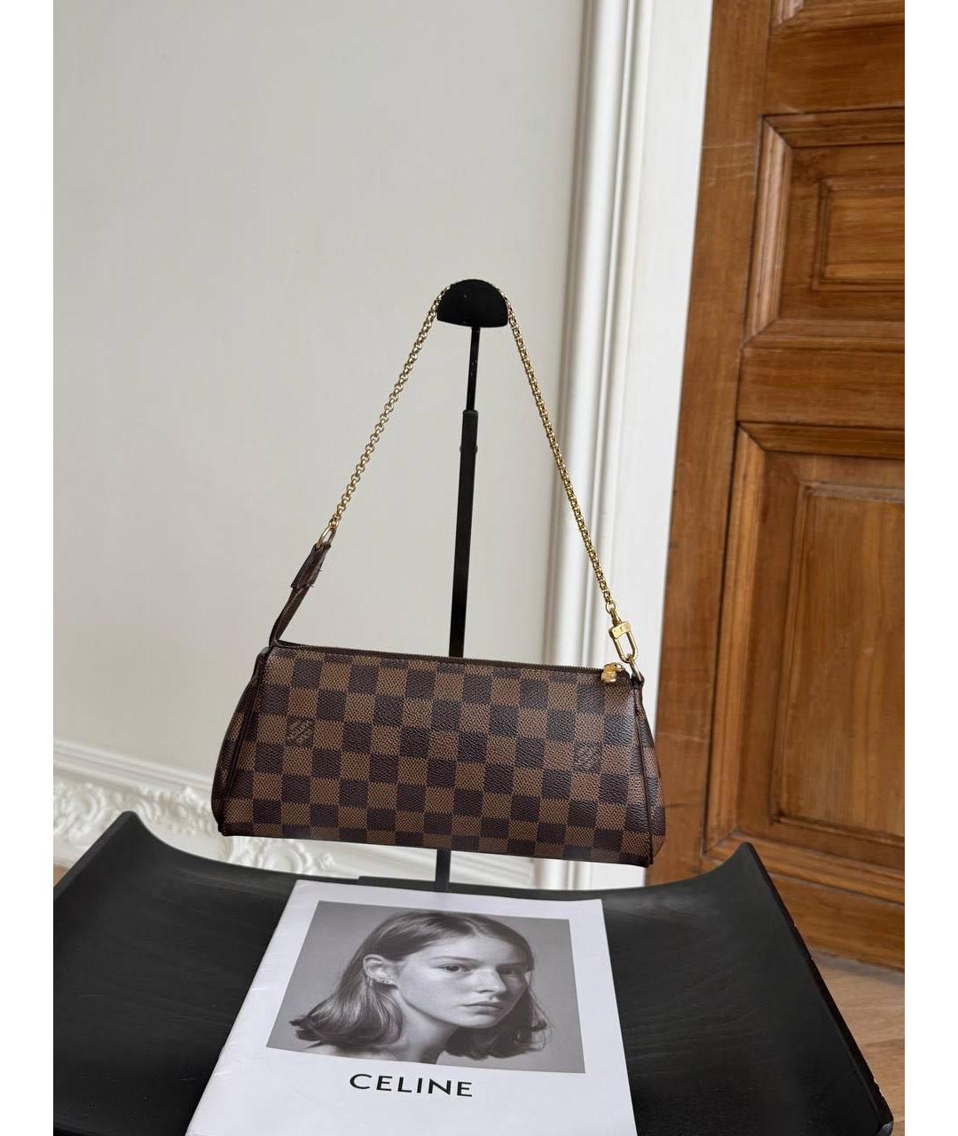 LOUIS VUITTON Коричневая сумка через плечо из канвы, фото 7