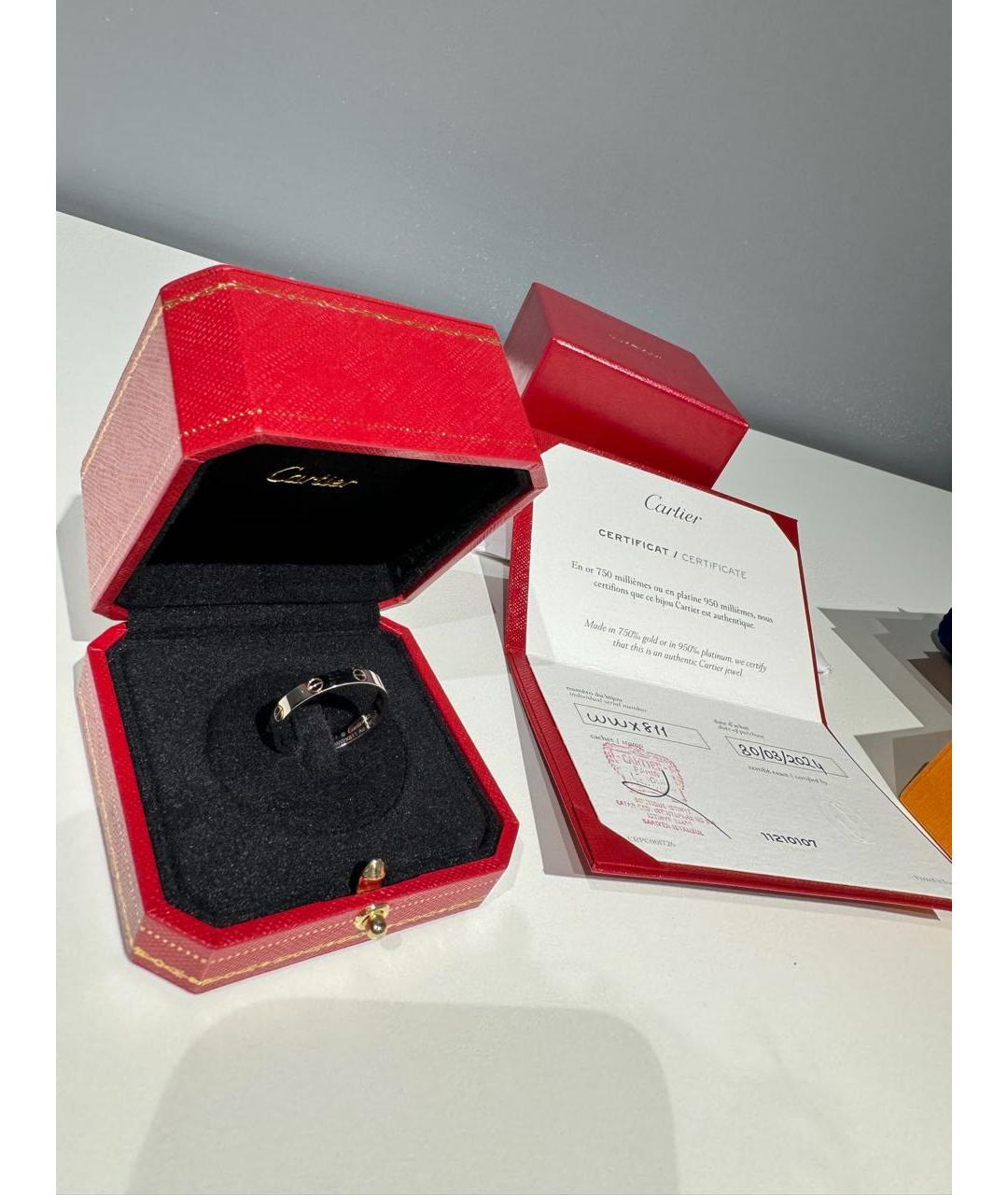 CARTIER Белое кольцо из белого золота, фото 2