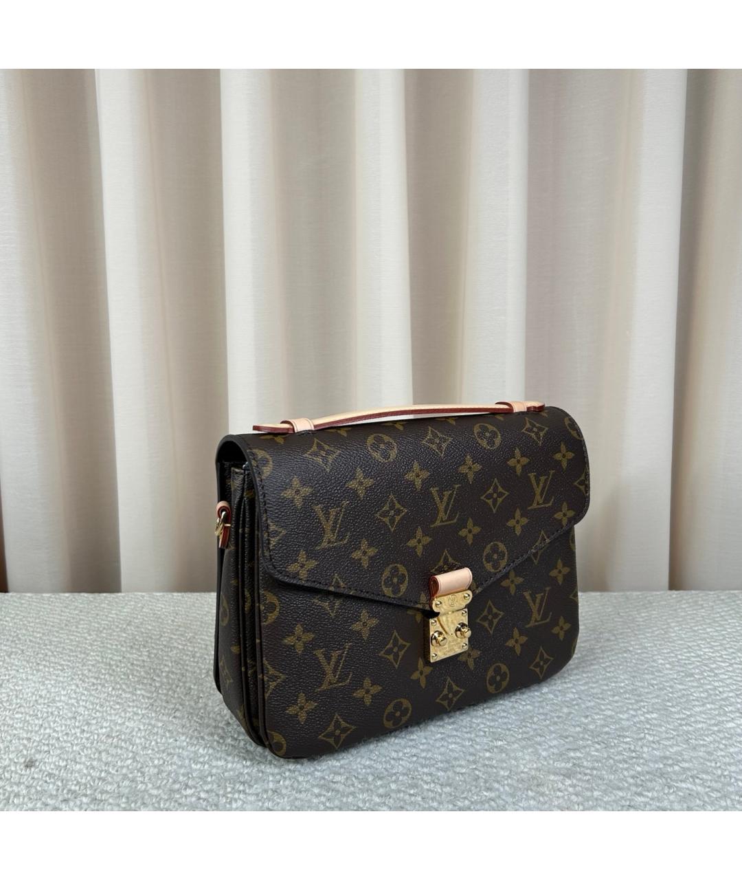 LOUIS VUITTON Коричневая сумка через плечо из канвы, фото 2