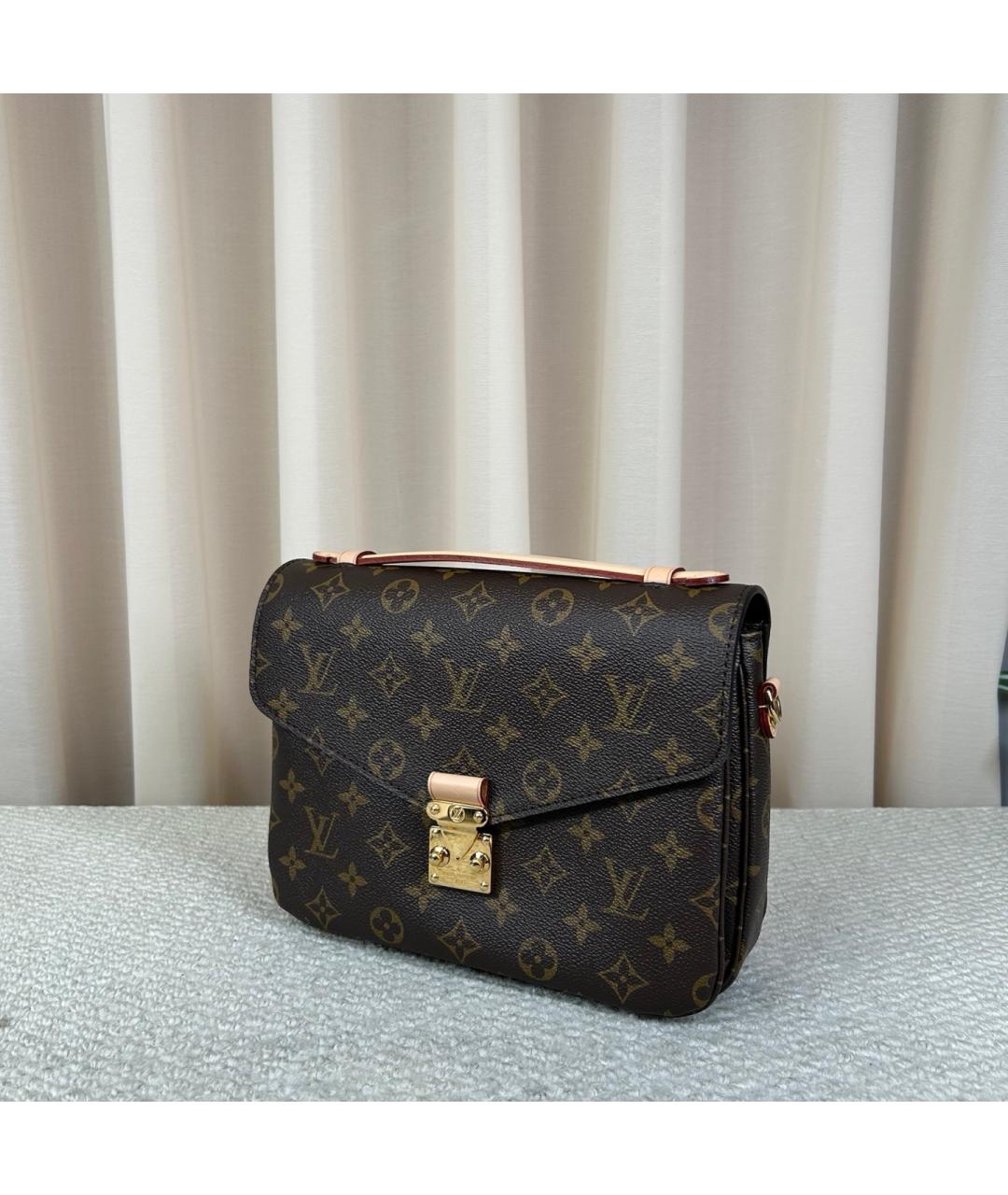 LOUIS VUITTON Коричневая сумка через плечо из канвы, фото 5