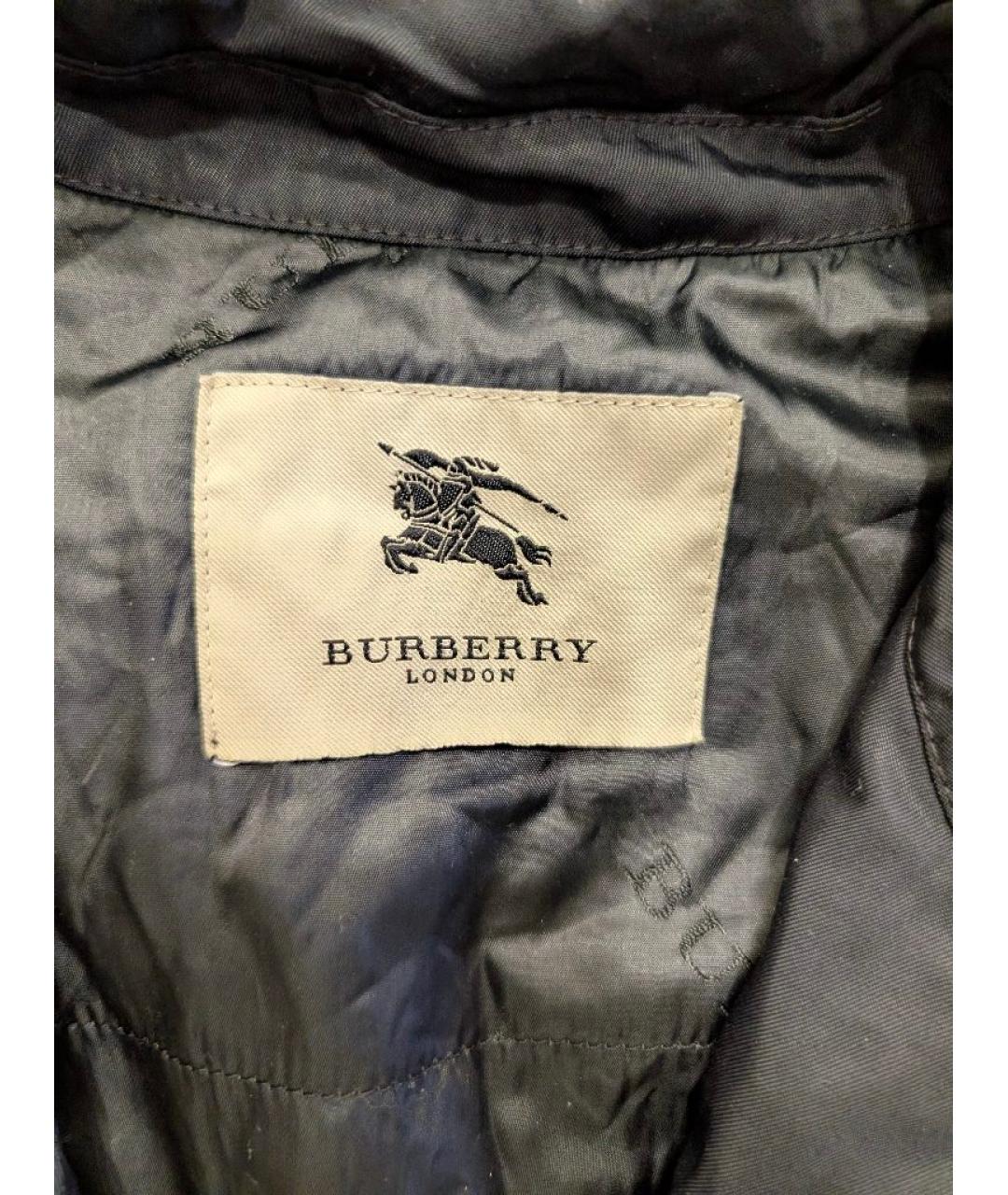 BURBERRY Черная нейлоновая куртка, фото 3