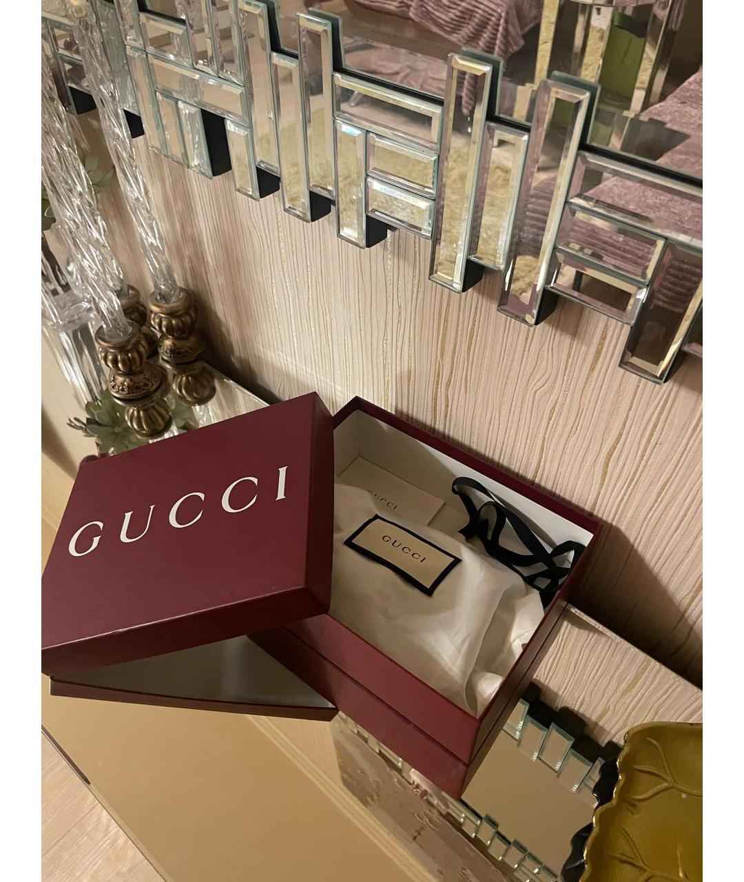 GUCCI Темно-синяя бархатная сумка через плечо, фото 8