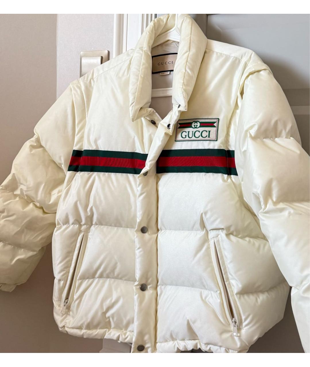 GUCCI Белая полиэстеровая куртка, фото 8