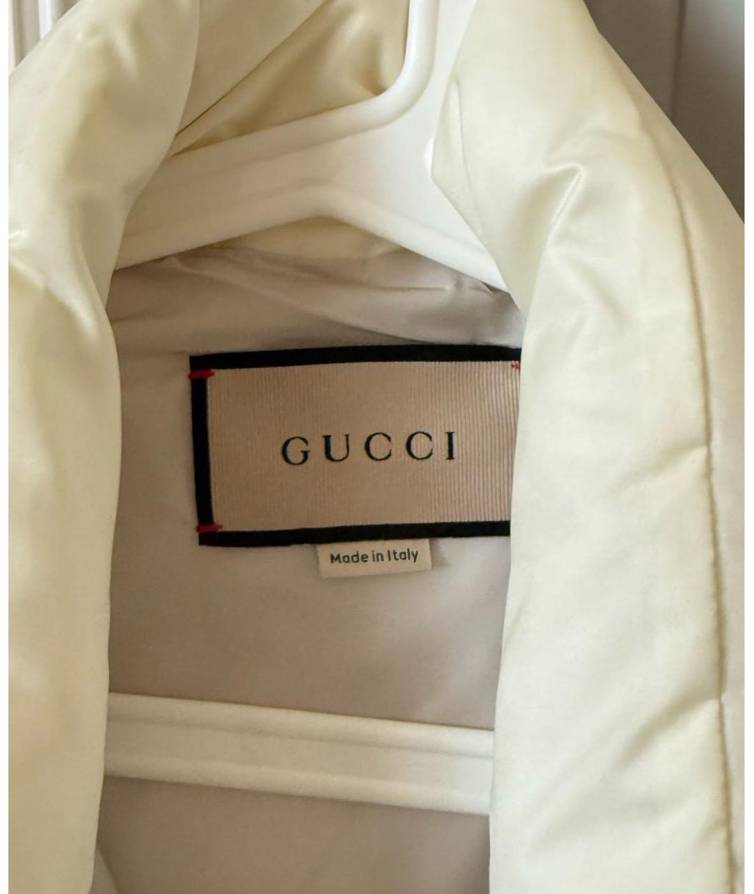 GUCCI Белая полиэстеровая куртка, фото 3