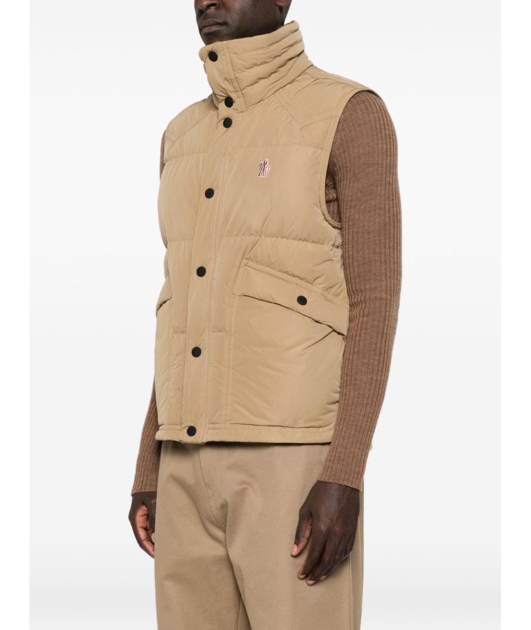 MONCLER GRENOBLE Бежевый жилет, фото 5