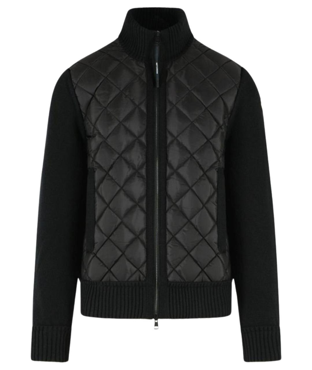 MONCLER Черная полиамидовая куртка, фото 1