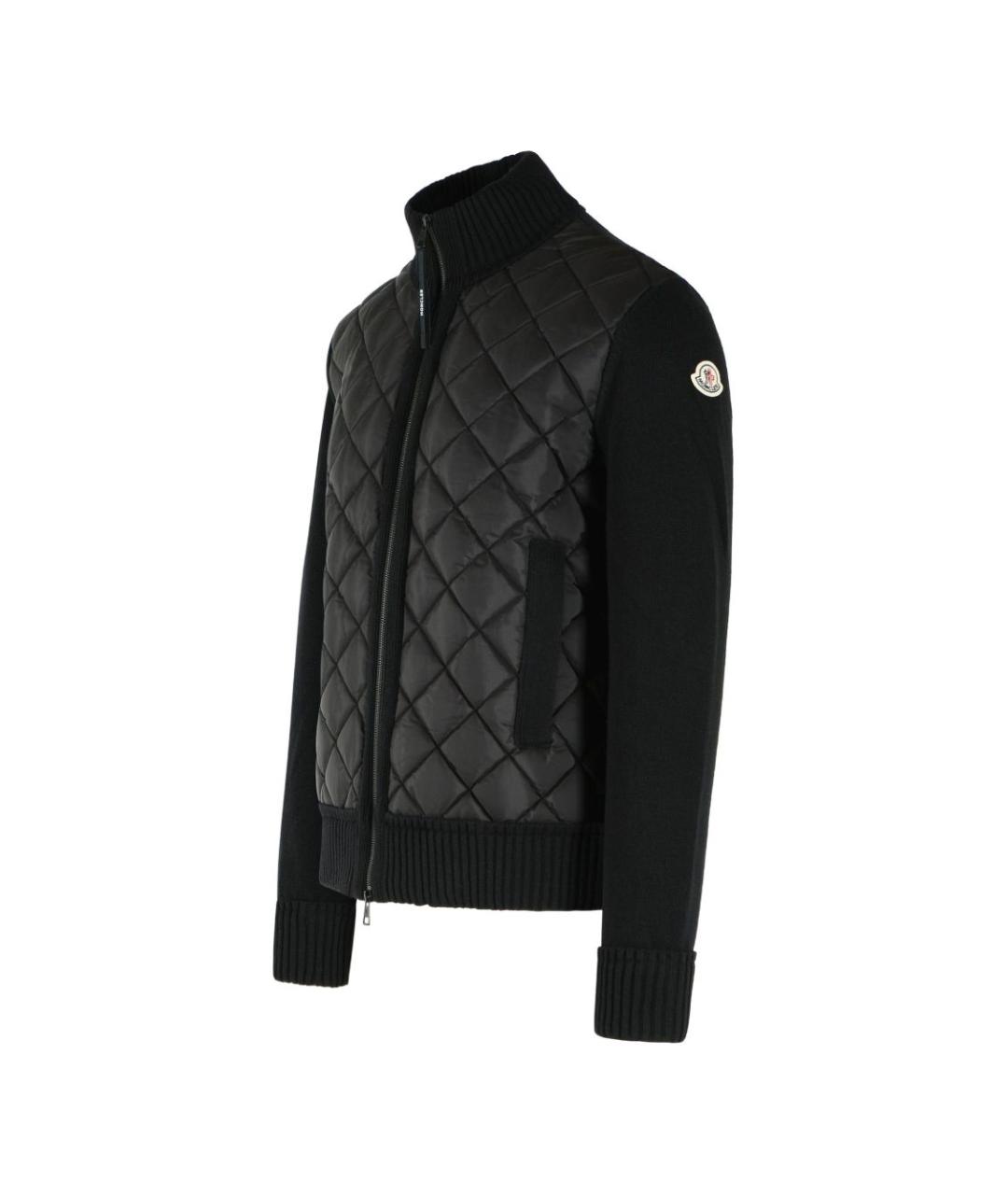 MONCLER Черная полиамидовая куртка, фото 3