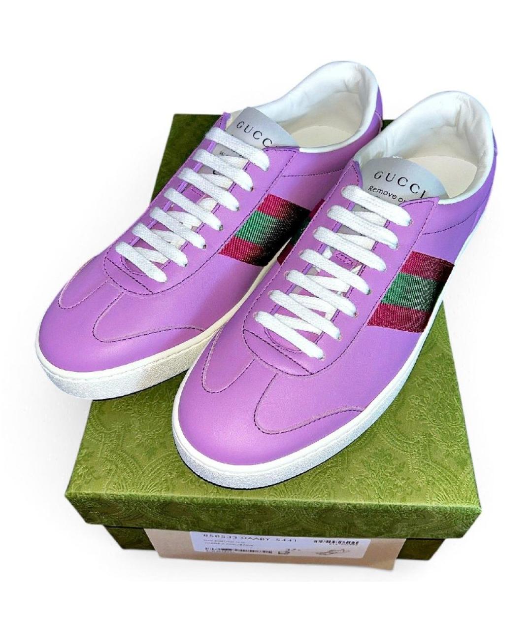 GUCCI Мульти кожаные кеды, фото 3