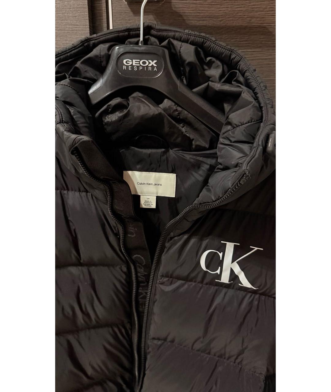 CALVIN KLEIN Черный пуховик, фото 4
