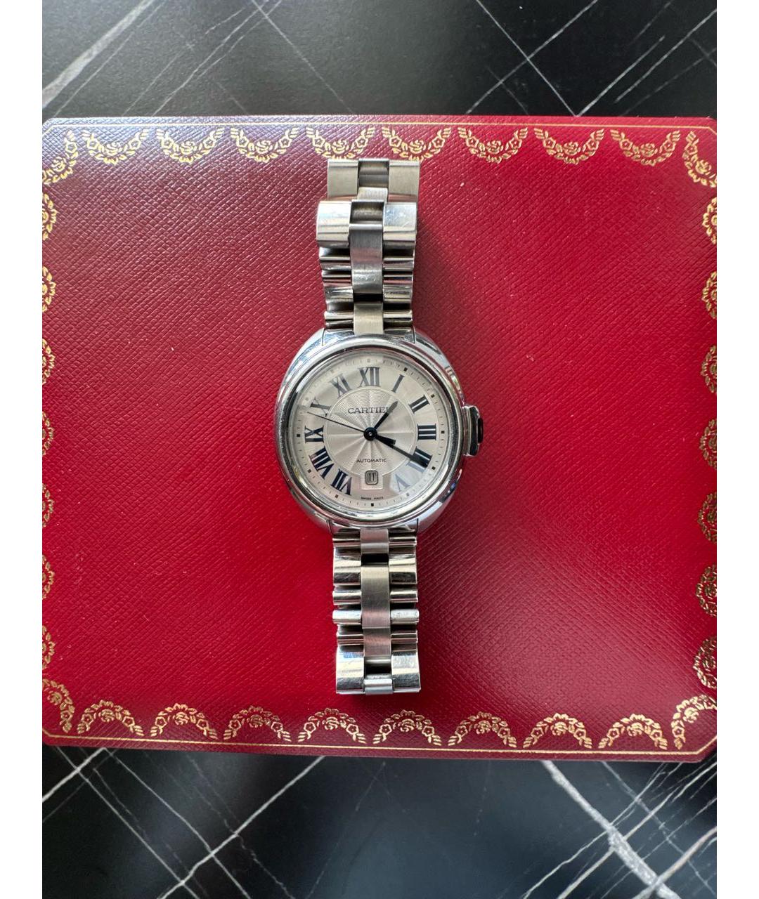 CARTIER Серебряные часы, фото 5