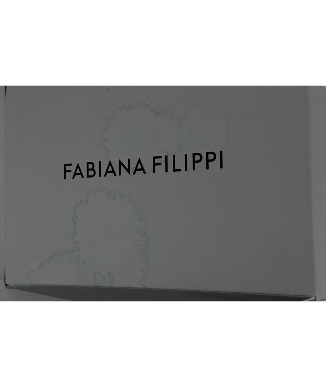 FABIANA FILIPPI Коричневые кожаные кеды, фото 7