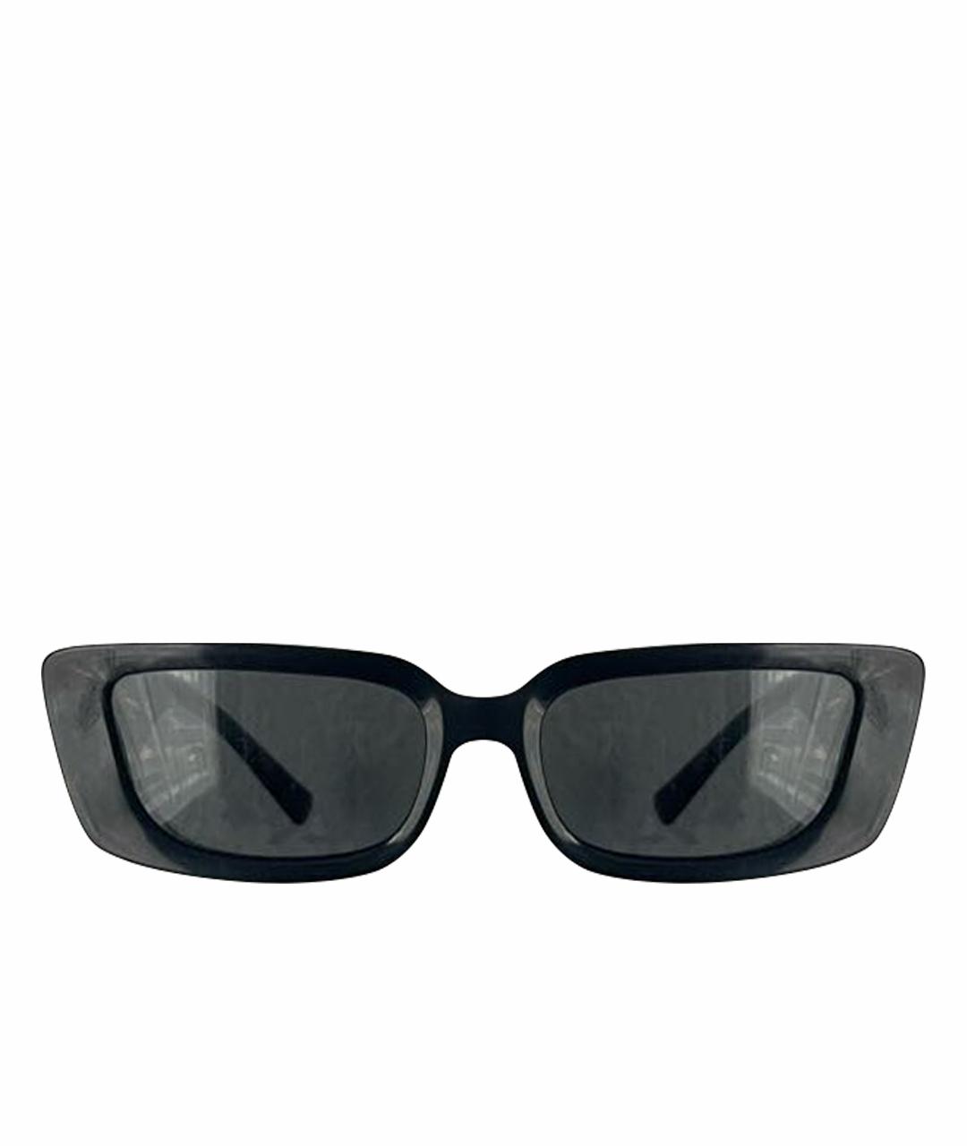VERSACE Черные пластиковые солнцезащитные очки, фото 1