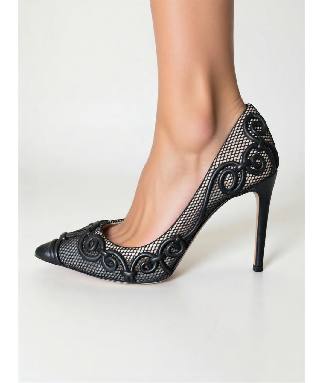 VALENTINO Черные кожаные туфли, фото 4
