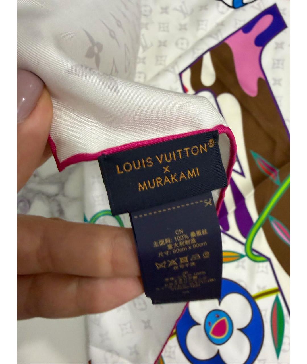 LOUIS VUITTON Мульти шелковый платок, фото 6