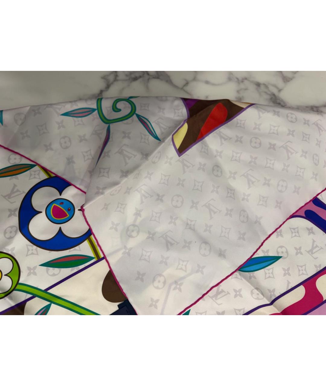 LOUIS VUITTON Мульти шелковый платок, фото 7