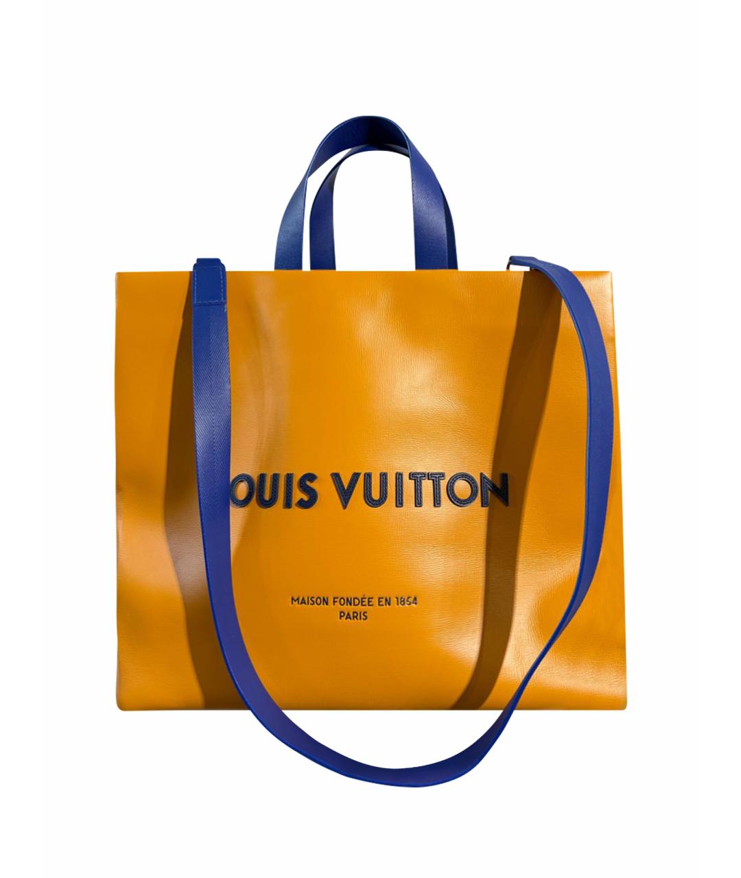 LOUIS VUITTON Оранжевая сумка тоут из канвы, фото 1