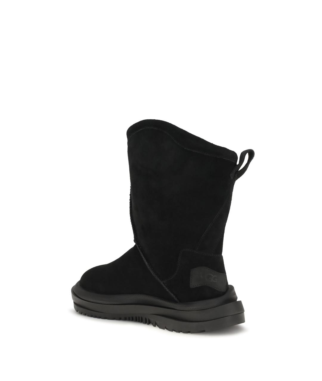 UGG Черные замшевые высокие ботинки, фото 3