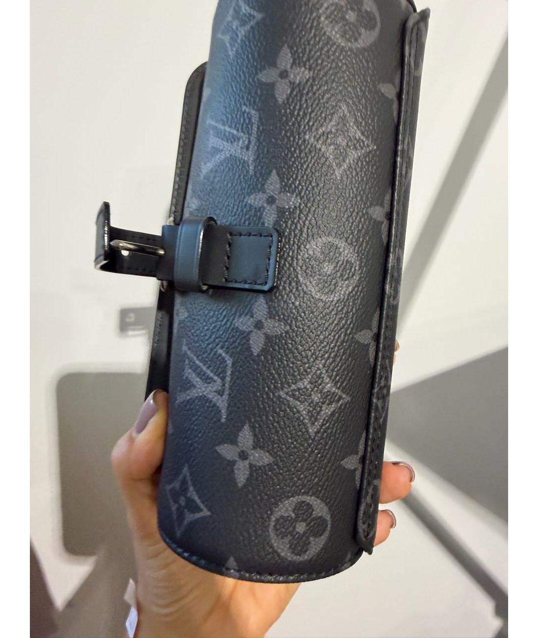 LOUIS VUITTON Черный кошелек из искусственной кожи, фото 4