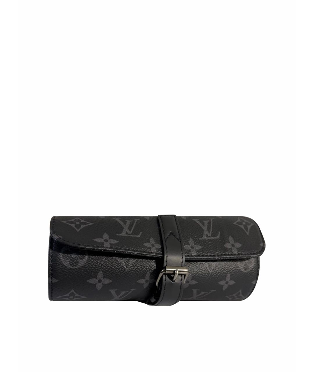 LOUIS VUITTON Черный кошелек из искусственной кожи, фото 8