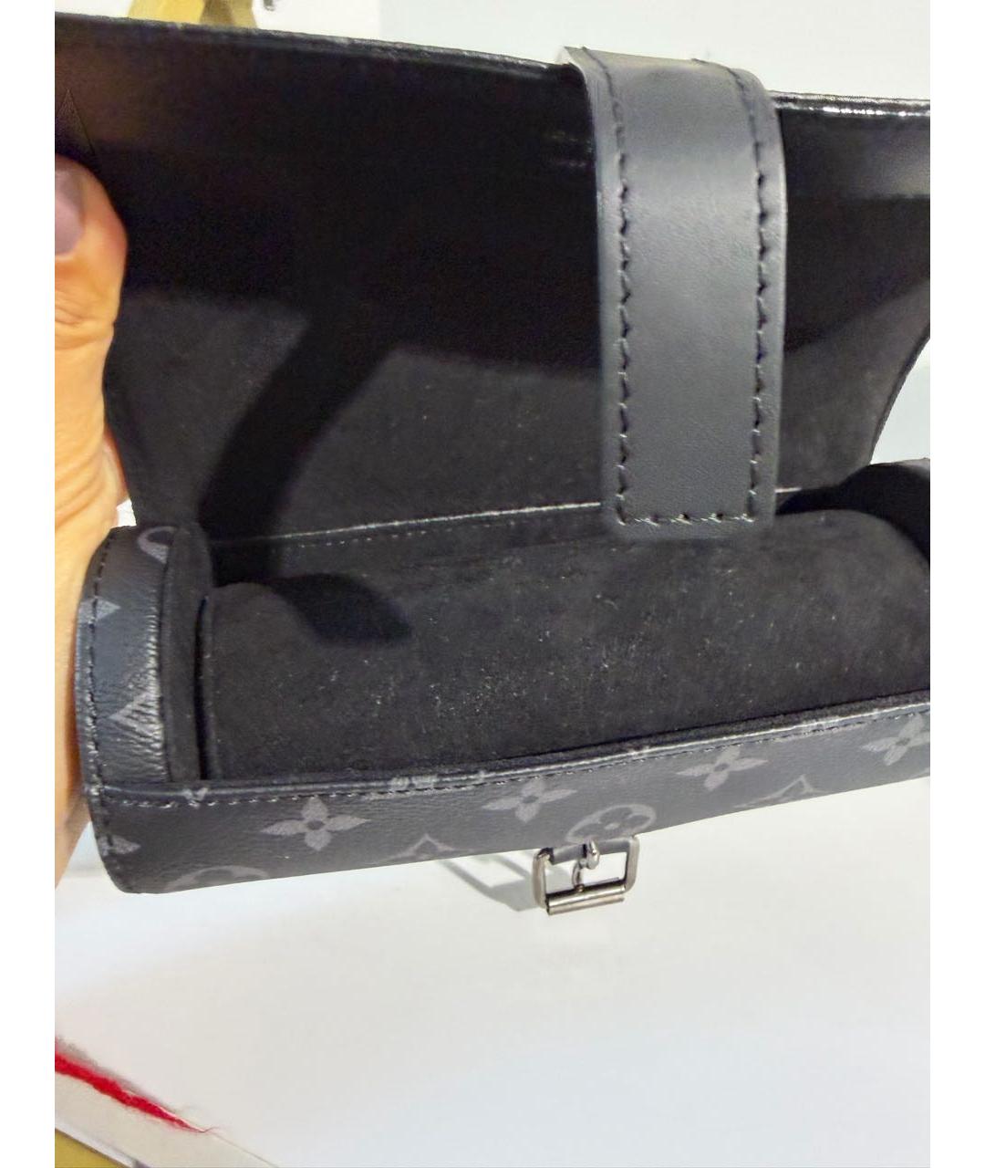 LOUIS VUITTON Черный кошелек из искусственной кожи, фото 3