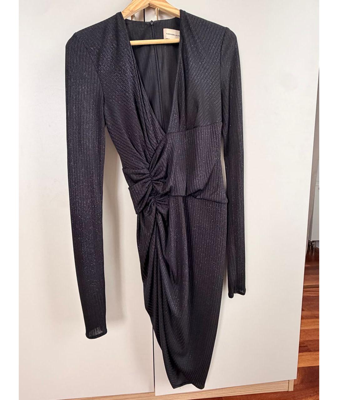 ALEXANDRE VAUTHIER Черное вискозное вечернее платье, фото 4