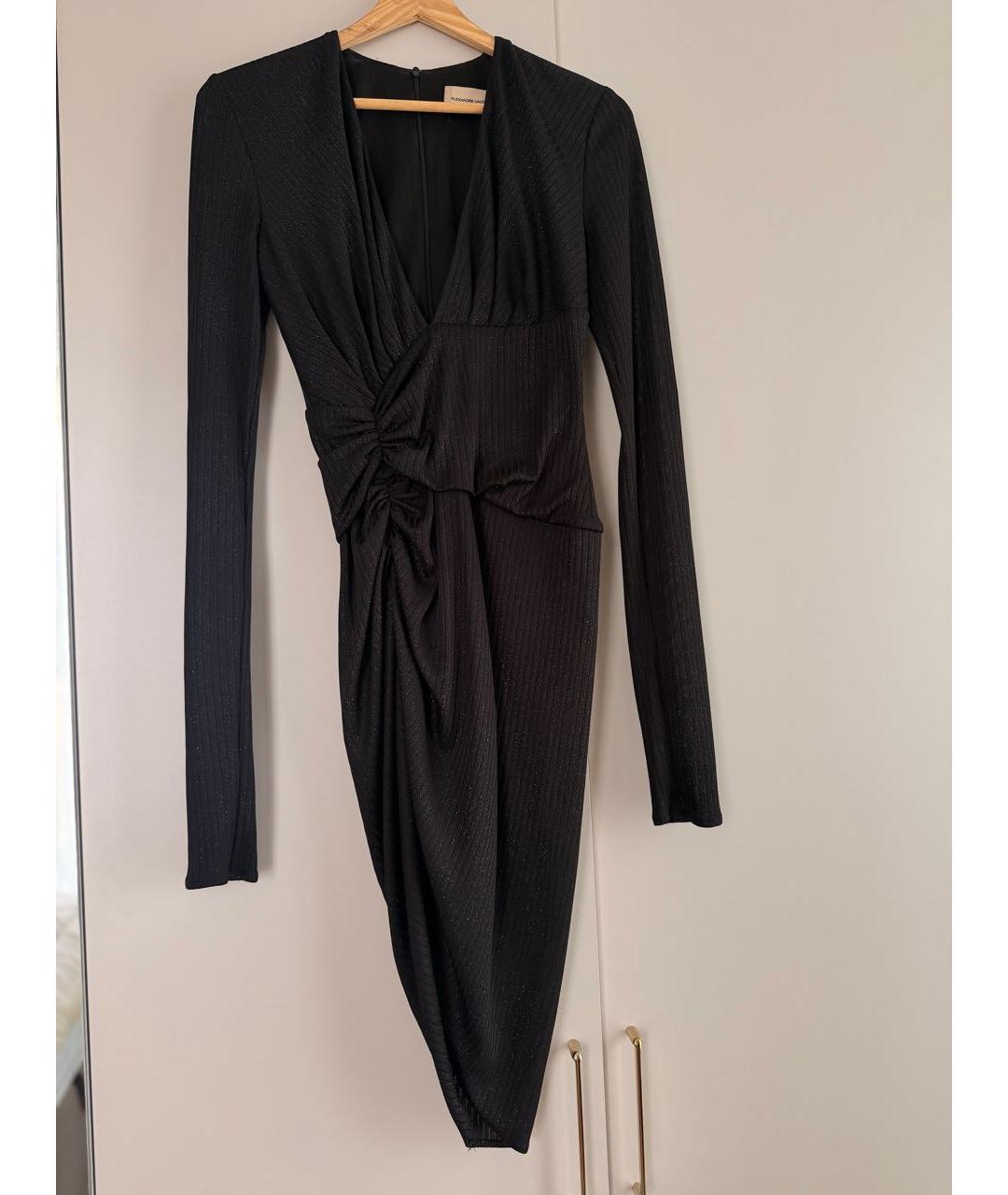 ALEXANDRE VAUTHIER Черное вискозное вечернее платье, фото 6