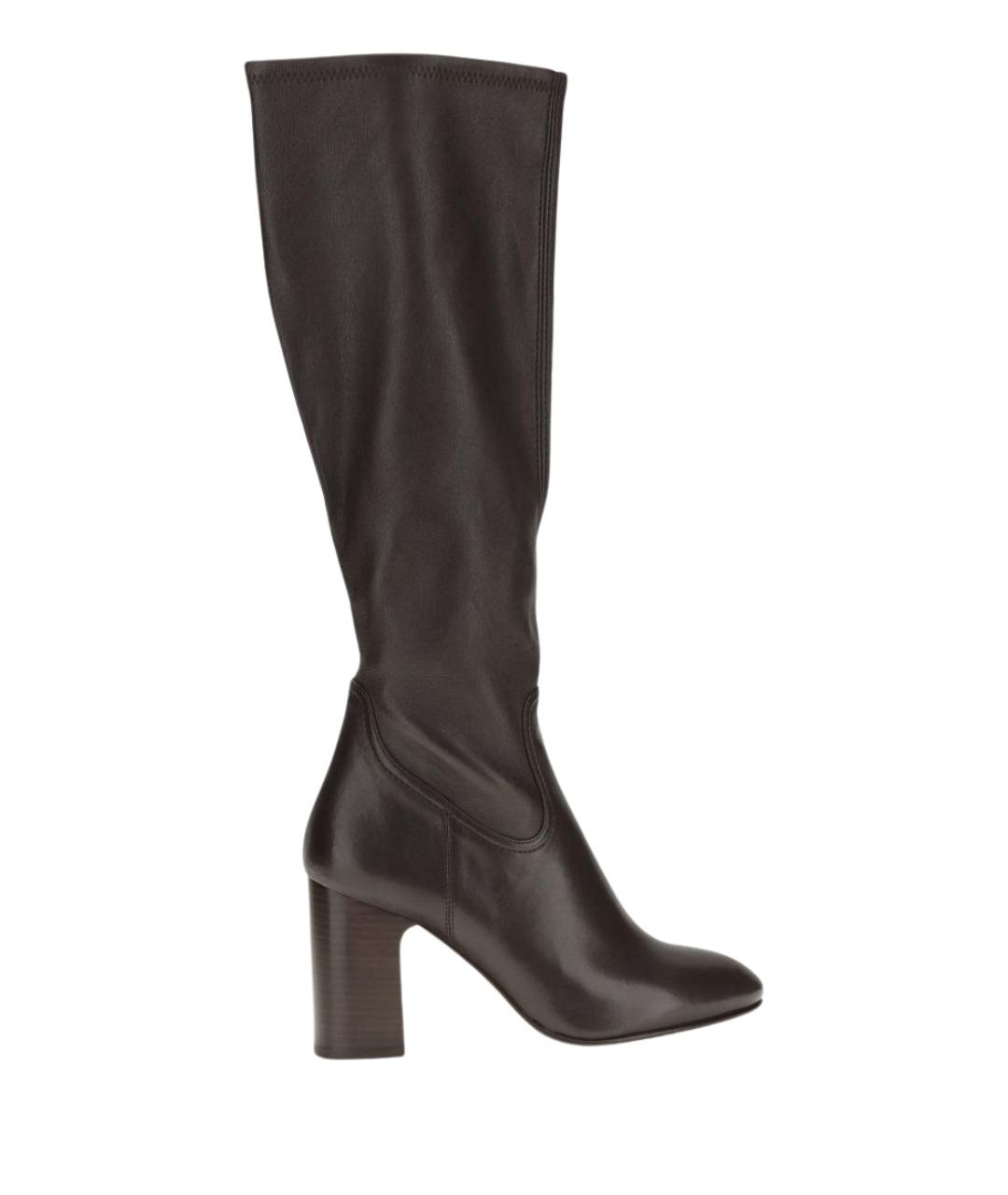 STUART WEITZMAN Коричневые кожаные сапоги, фото 1