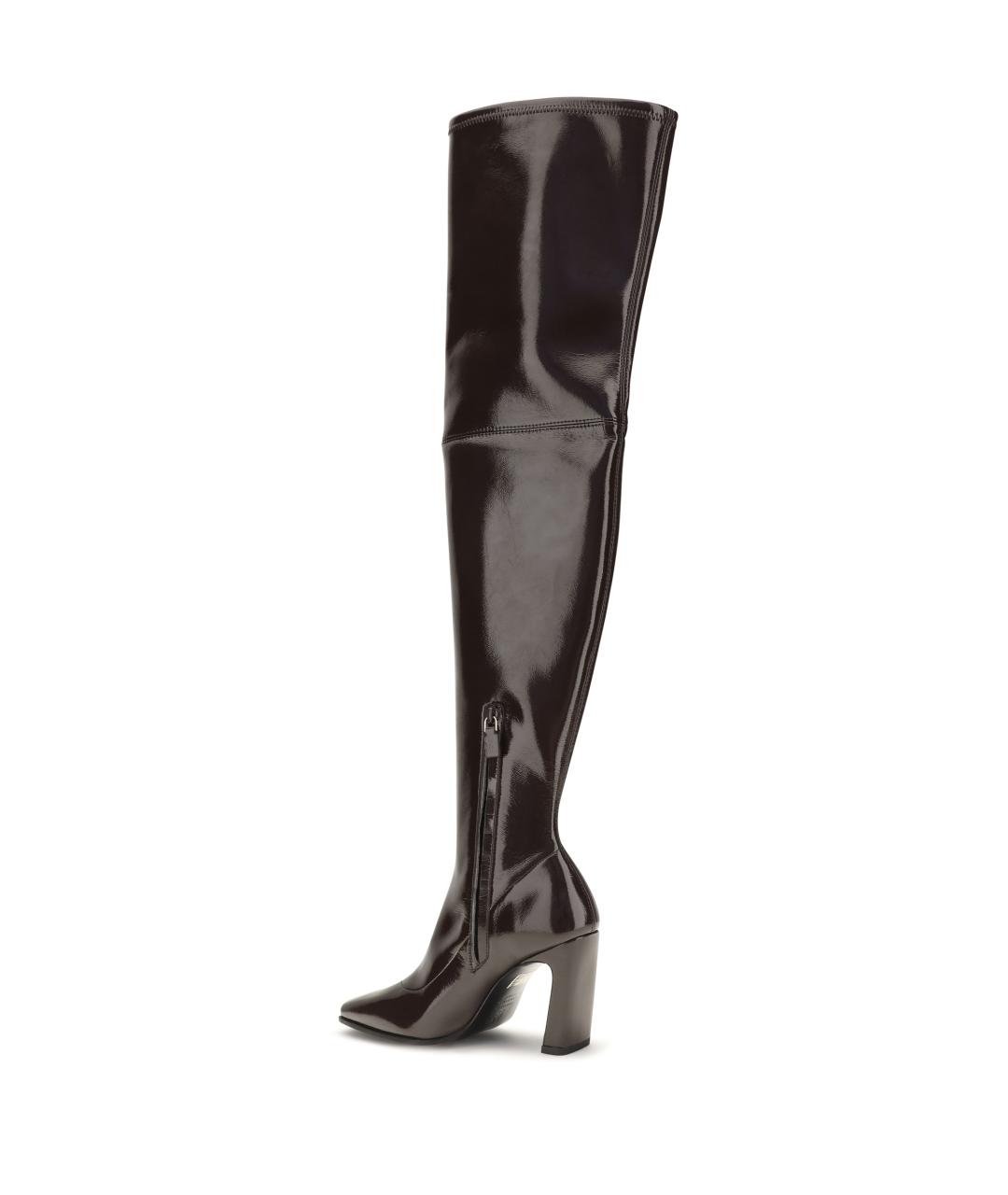 STUART WEITZMAN Коричневые синтетические ботфорты, фото 3