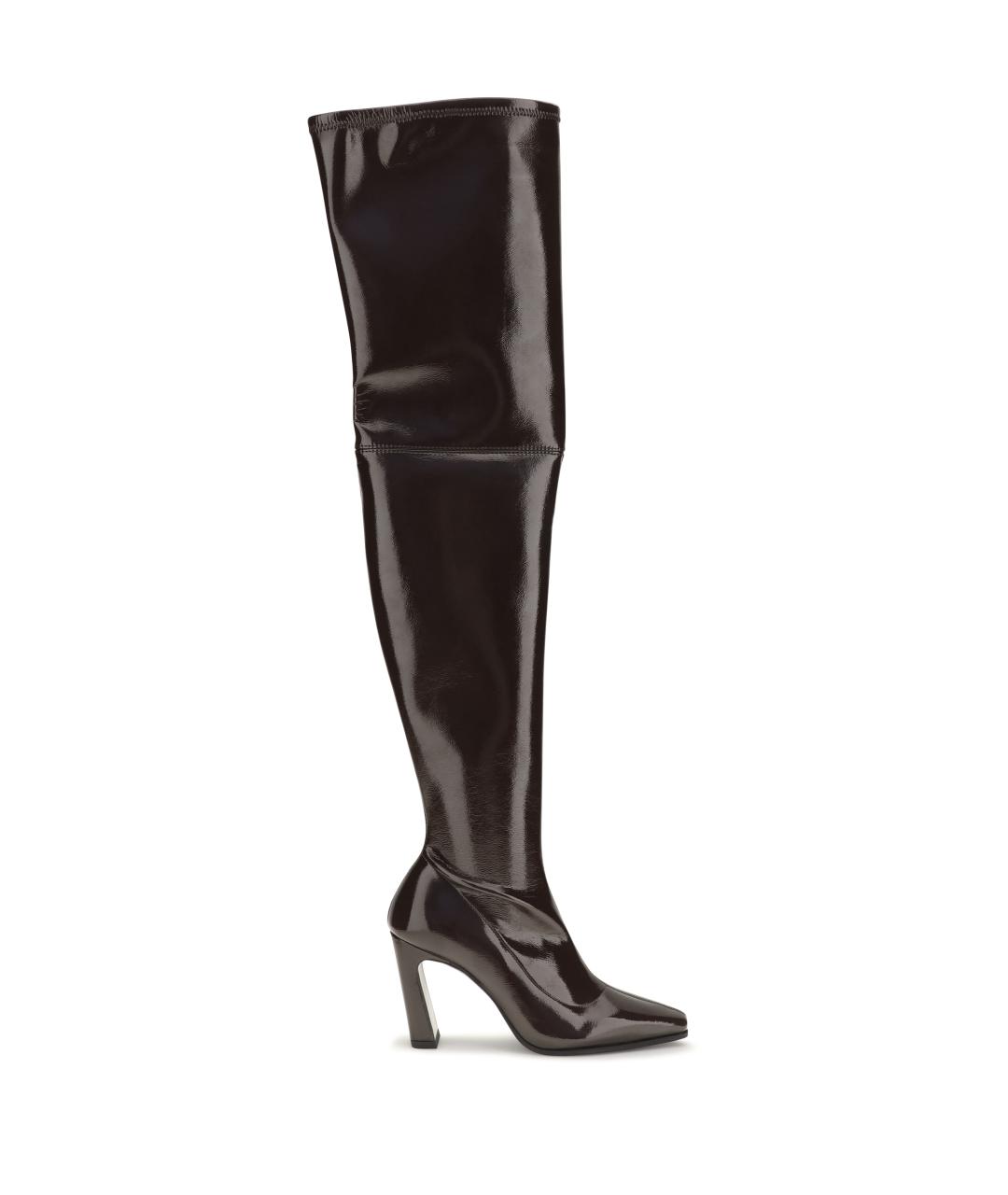 STUART WEITZMAN Коричневые синтетические ботфорты, фото 4