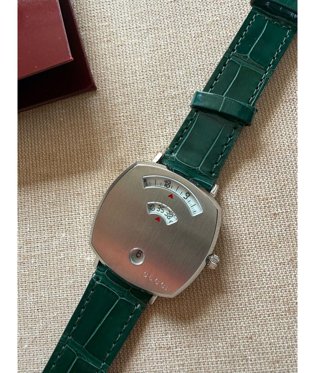 GUCCI Зеленые часы, фото 3