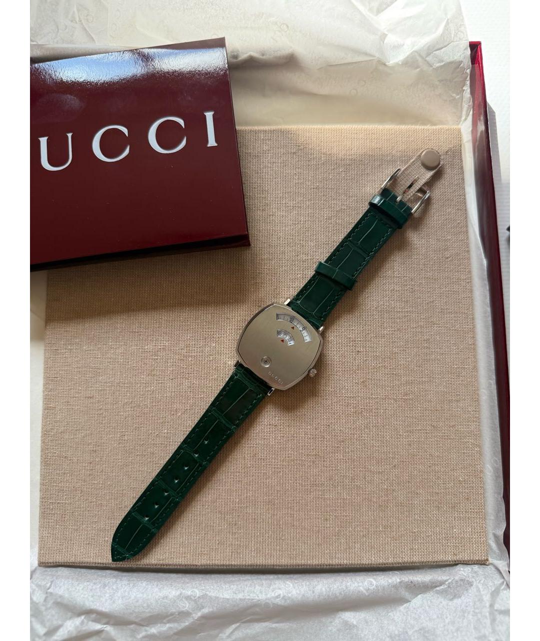 GUCCI Зеленые часы, фото 2