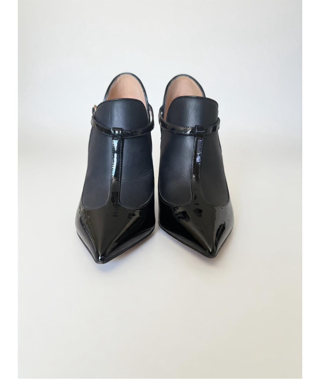 VALENTINO Черные кожаные туфли, фото 2