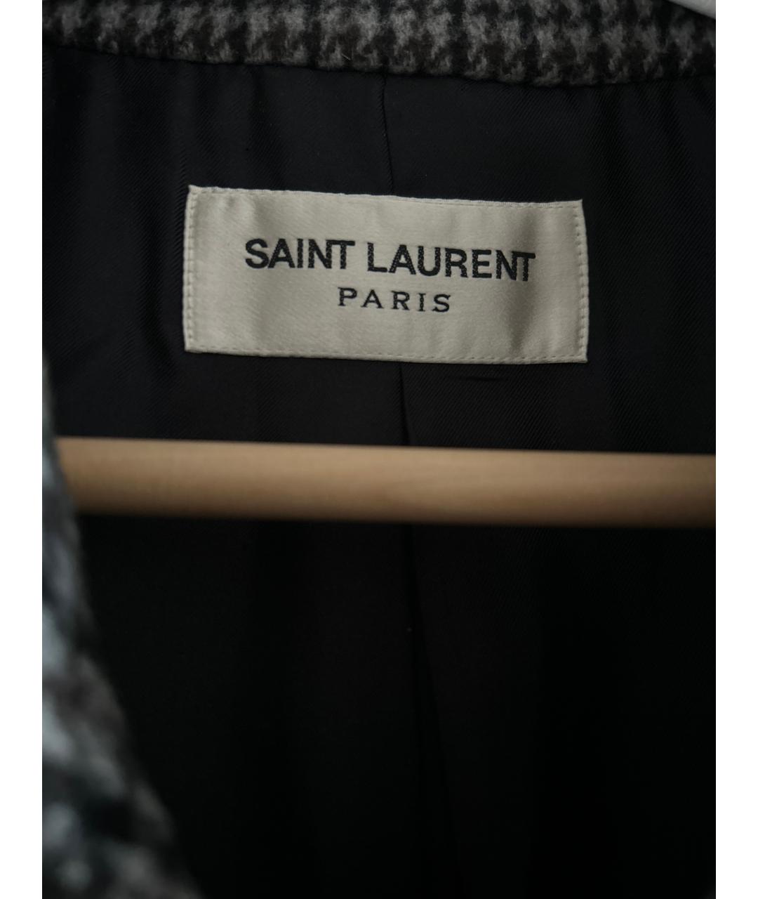 SAINT LAURENT Шерстяное пальто, фото 3