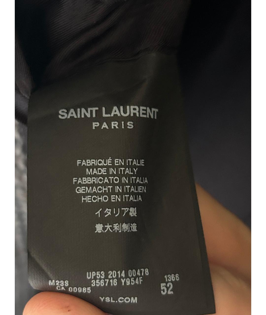 SAINT LAURENT Шерстяное пальто, фото 5