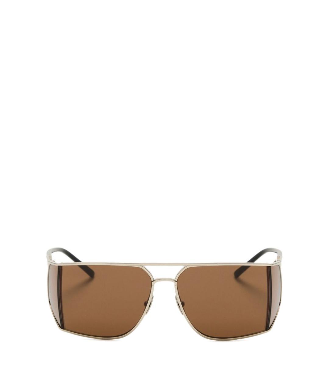 SAINT LAURENT Коричневые солнцезащитные очки, фото 1