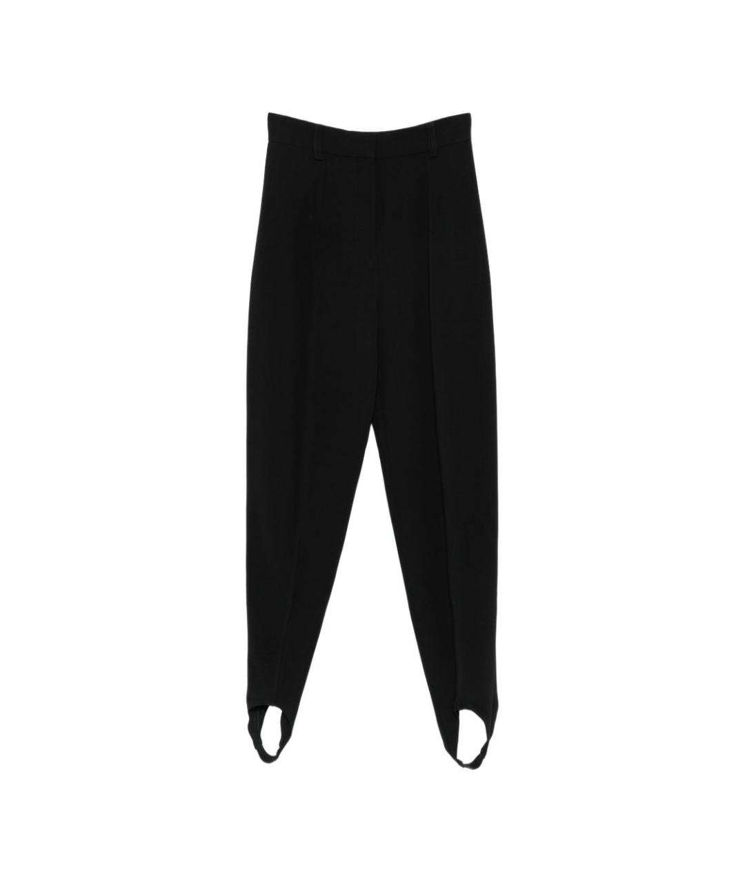 STELLA MCCARTNEY Черные вискозные прямые брюки, фото 1
