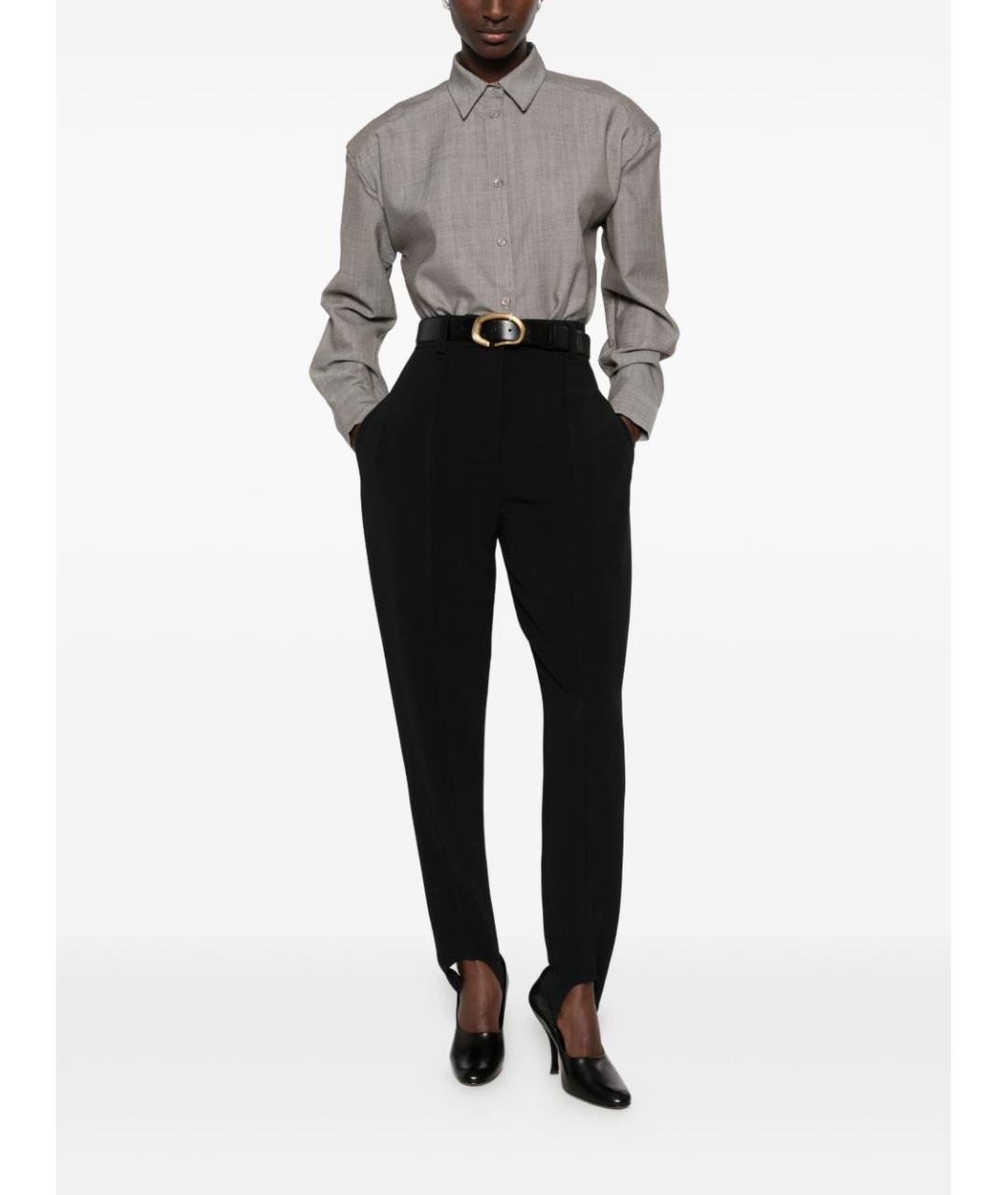 STELLA MCCARTNEY Черные вискозные прямые брюки, фото 4