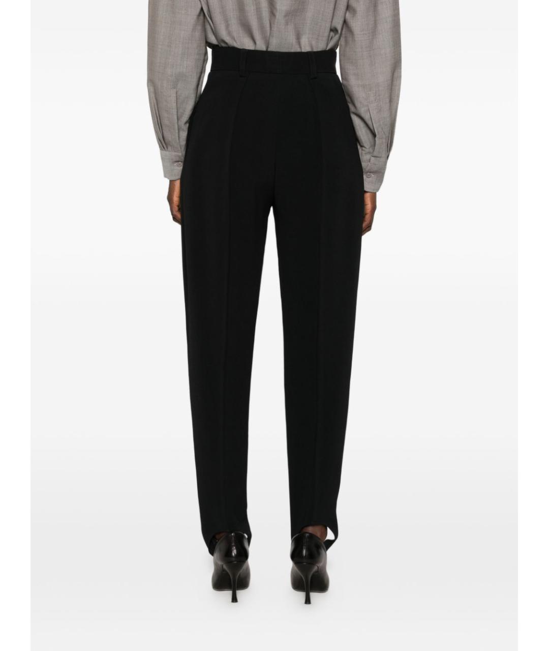 STELLA MCCARTNEY Черные вискозные прямые брюки, фото 2