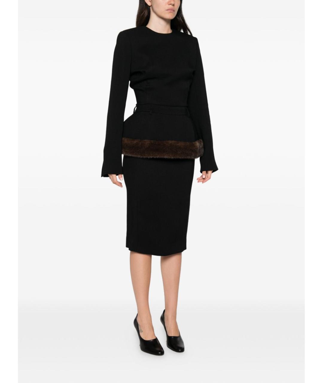 STELLA MCCARTNEY Черное вискозное коктейльное платье, фото 4