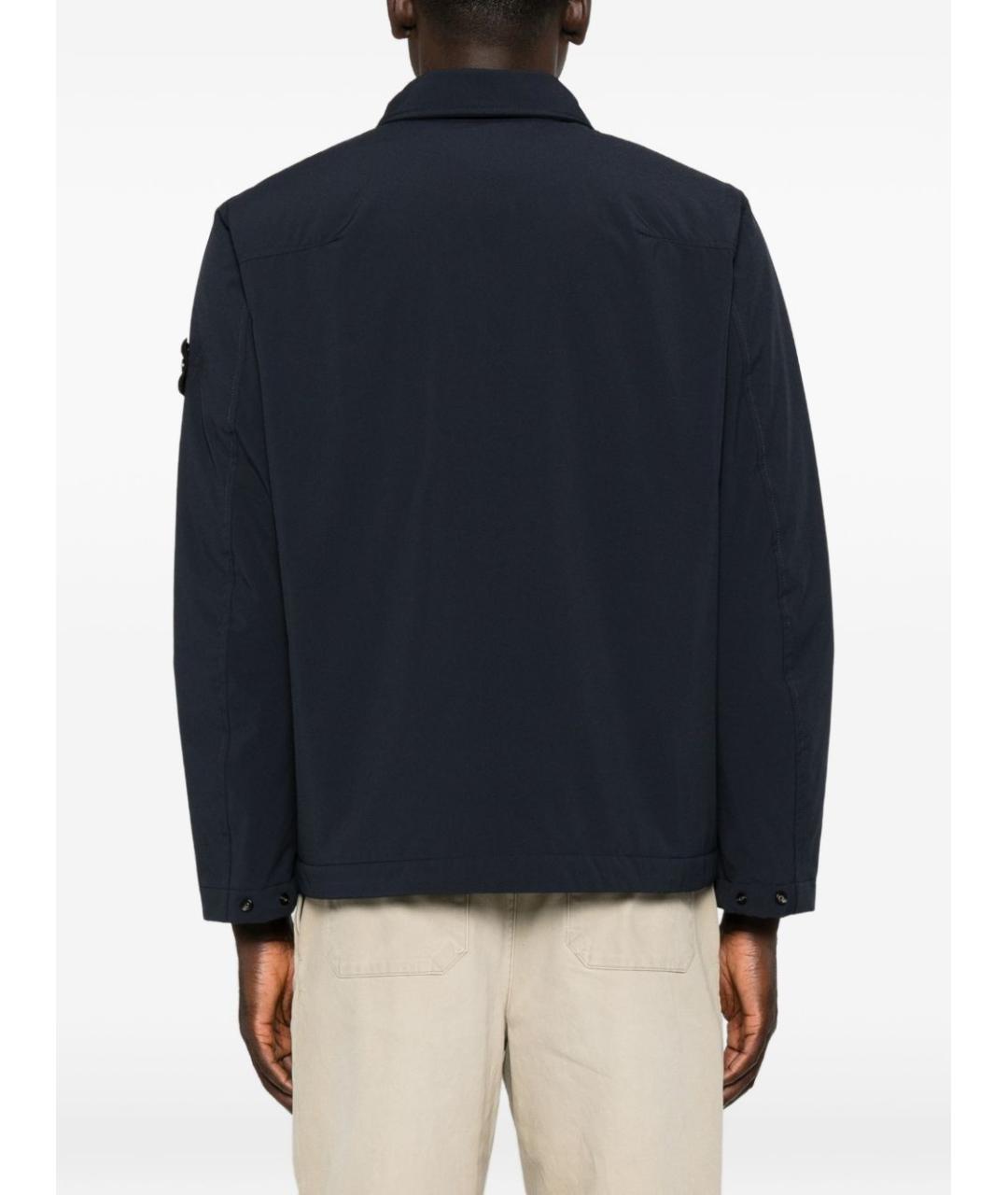 STONE ISLAND Синяя полиэстеровая куртка, фото 2