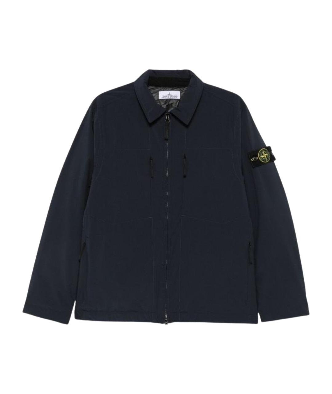 STONE ISLAND Синяя полиэстеровая куртка, фото 1