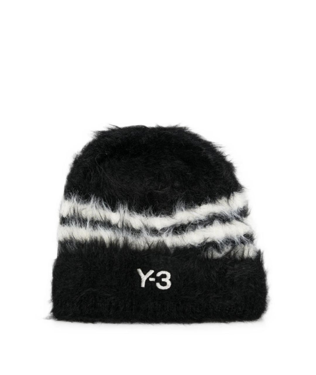 Y-3 Черная синтетическая шапка, фото 1