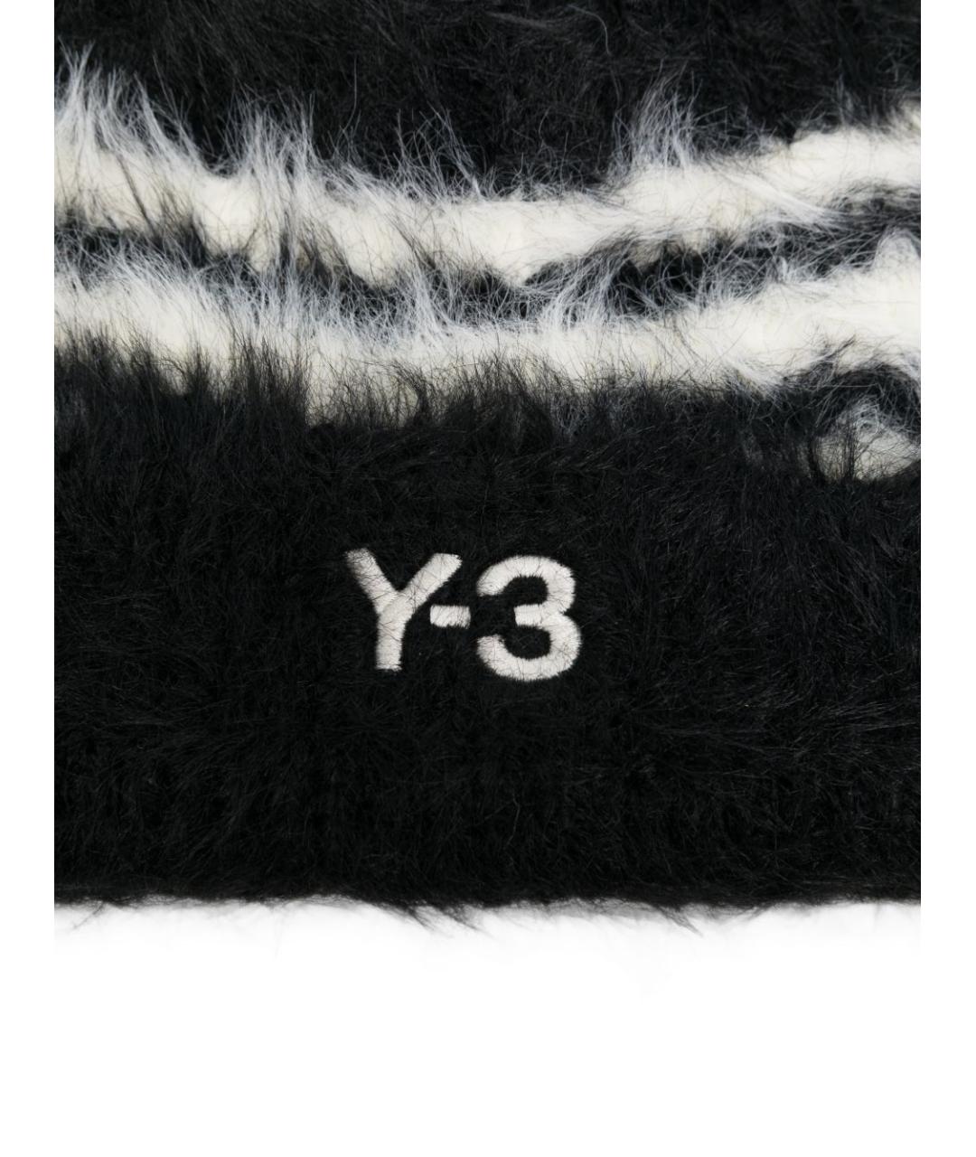 Y-3 Черная синтетическая шапка, фото 3