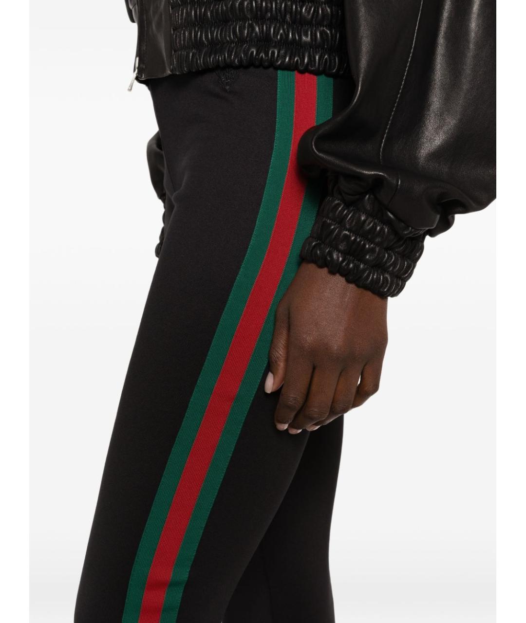 GUCCI Черные полиамидовые леггинсы и велосипедки, фото 5